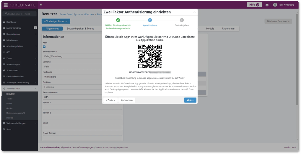 2-Faktor Authentisierung, QR Code, Sicherheit, Digitalisierung, OWKS, Sicherheitsunternehmen