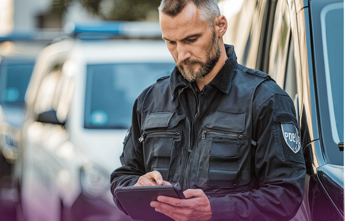 Securitz Guard Using a tablet with Coredinate