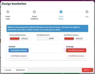 Design Bearbeiten Schritt 2